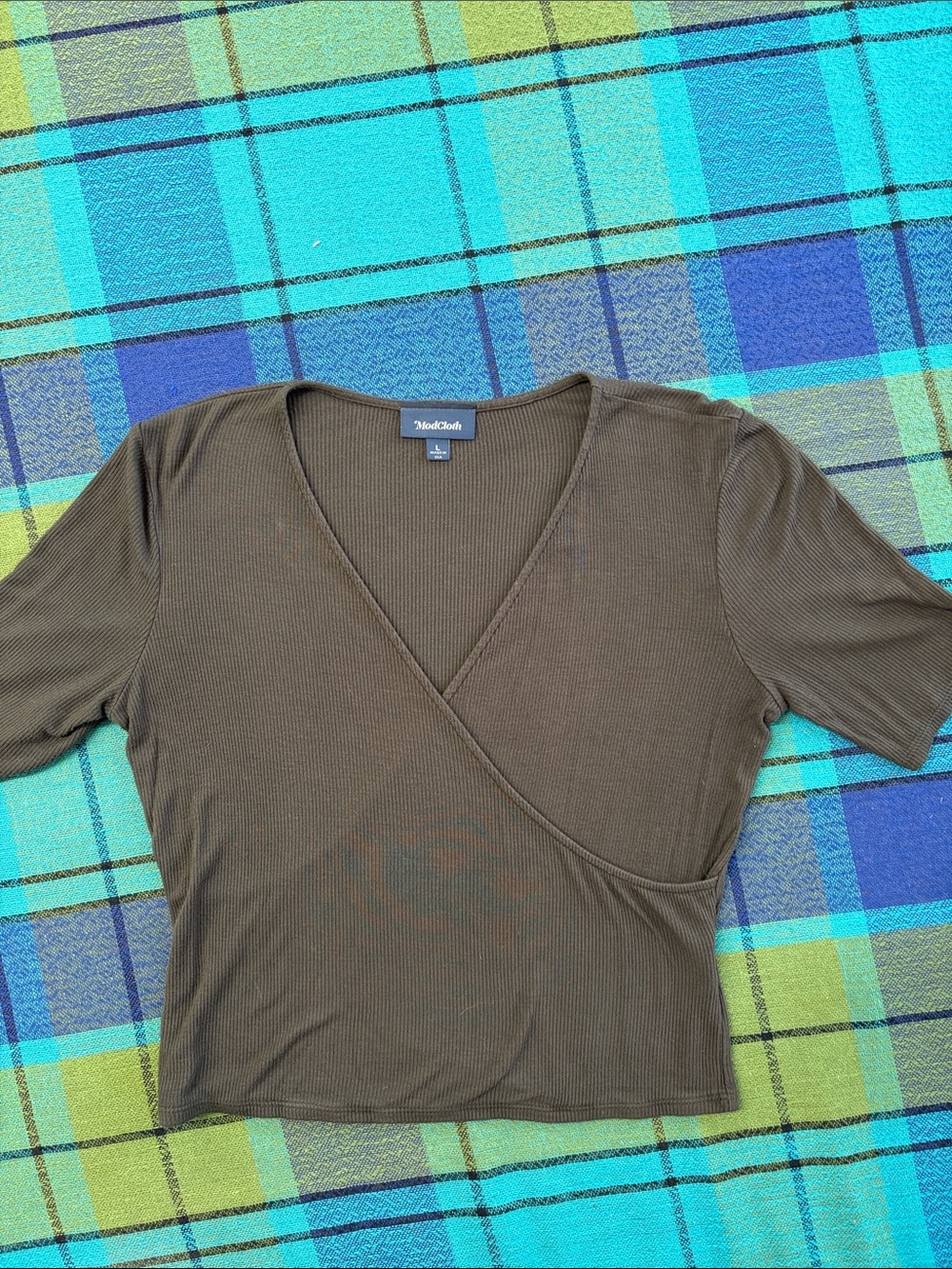 ModCloth faux wrap shirt
